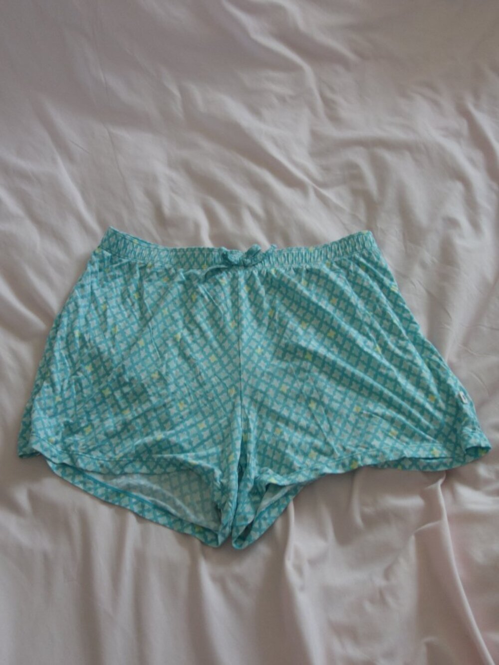 Joe Fresh Blue Geometric Print Pajama Shorts Size Small